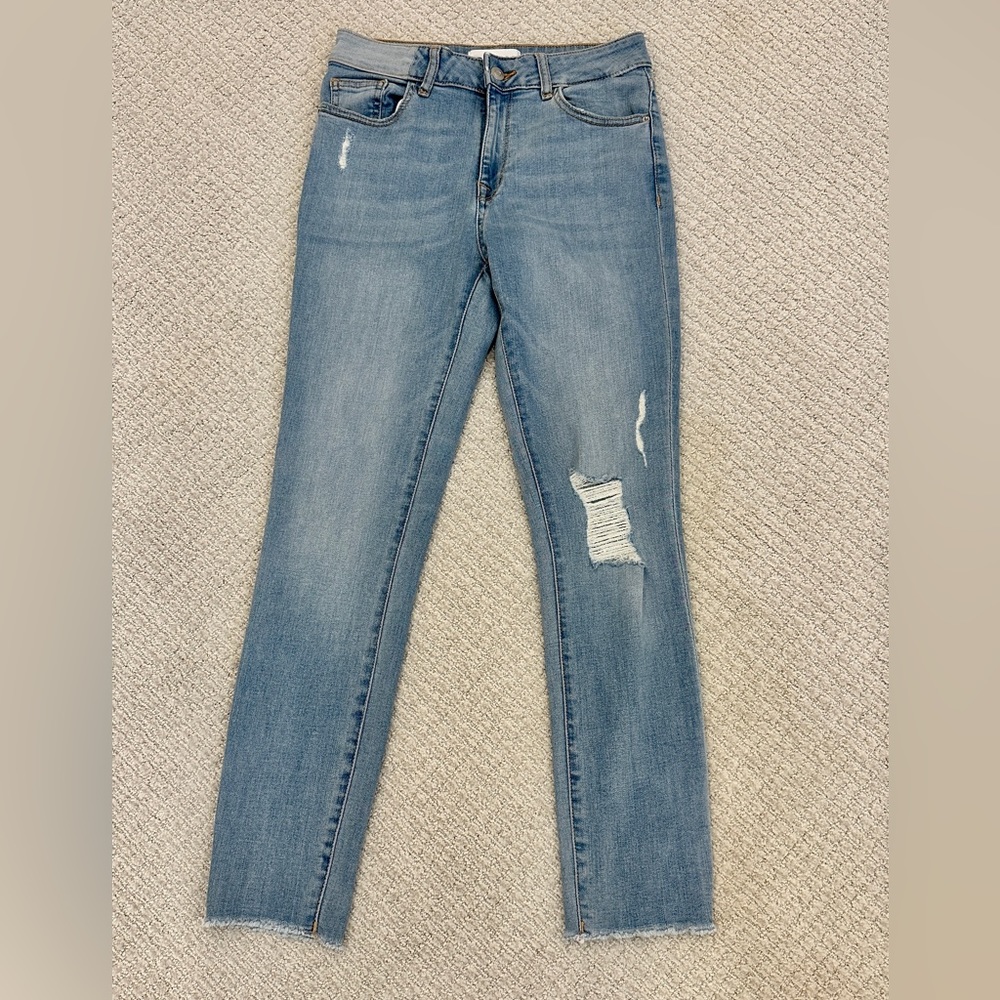 DL1961 “Farrow” High Rise Ankle Slim Premium Denim